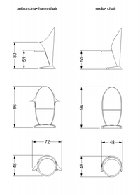 Petalo luxury chairs by Reflex product specs