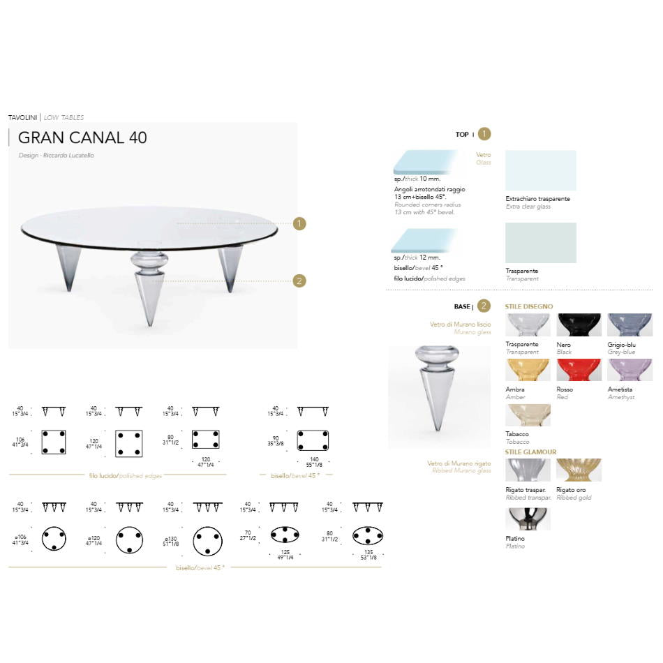 Gran Canal 40 Coffee Table