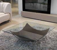 Vela 40 - High end  glass coffee table by Reflex  made in Italy