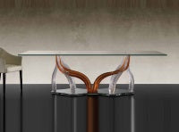Flambe 72 - luxury dining table made in Italy by Reflex