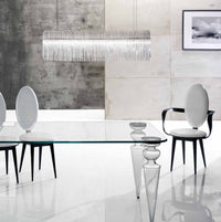 modern Italian dining room with luxury furniture