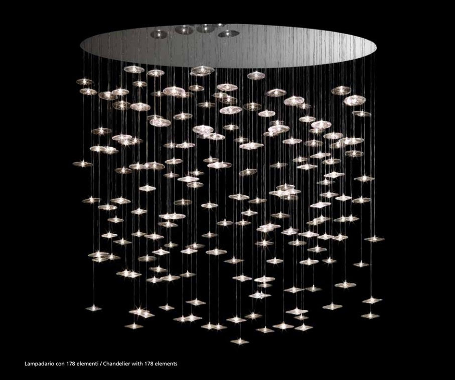 Designer luxury chandelier made in Italy by Reflex