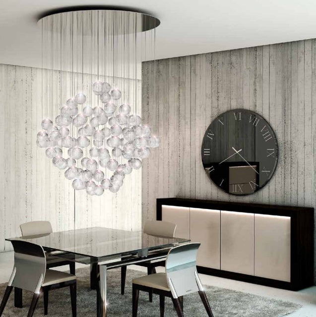 Reflex TITANIUM 120cm LED付 ミラークロック Italian Furniture: Titanium Clock by Reflex | italydesign.com