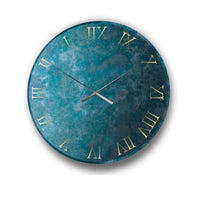 Blue Titanium clock made in Italy by Reflex