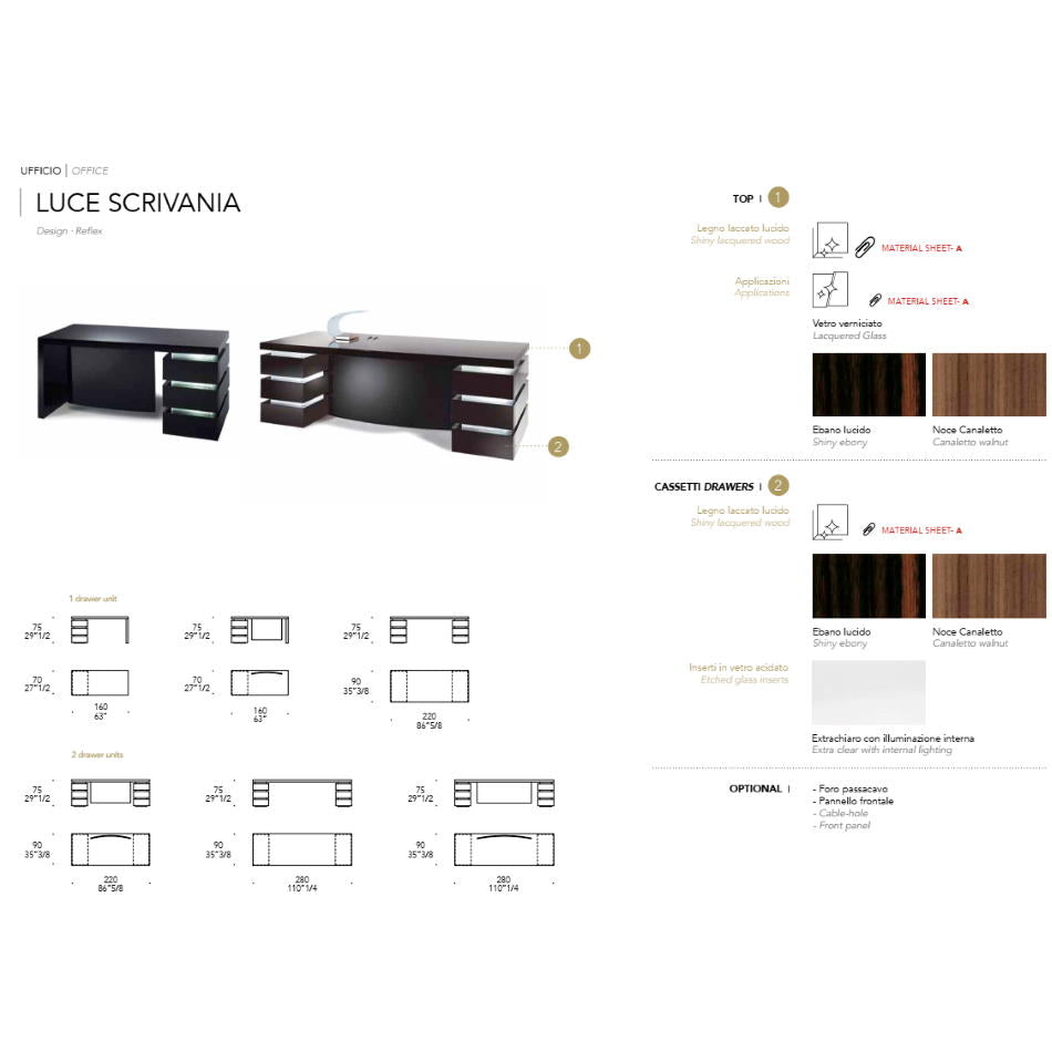 Luxury Furniture: Luce Scrivania Desk