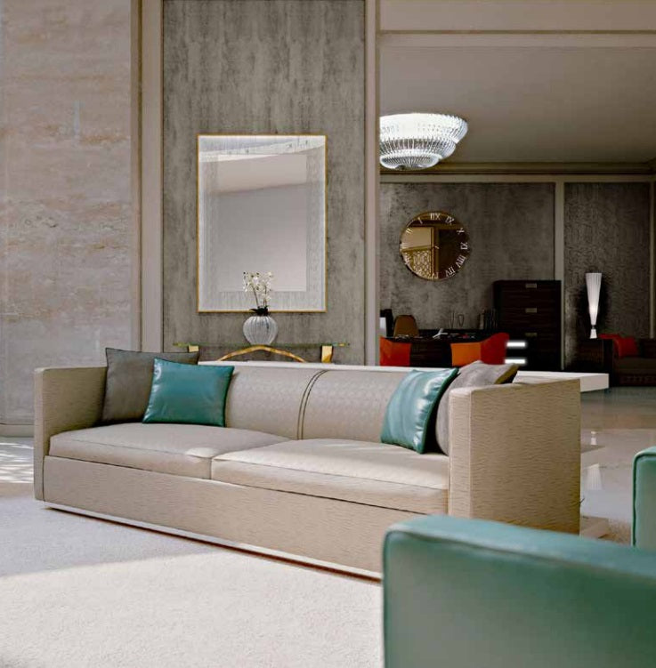 Room full of luxury furniture made in Italy by Reflex