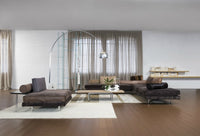 View of the Luxury modern modular sofa by Il Loft made in Italy in Gray