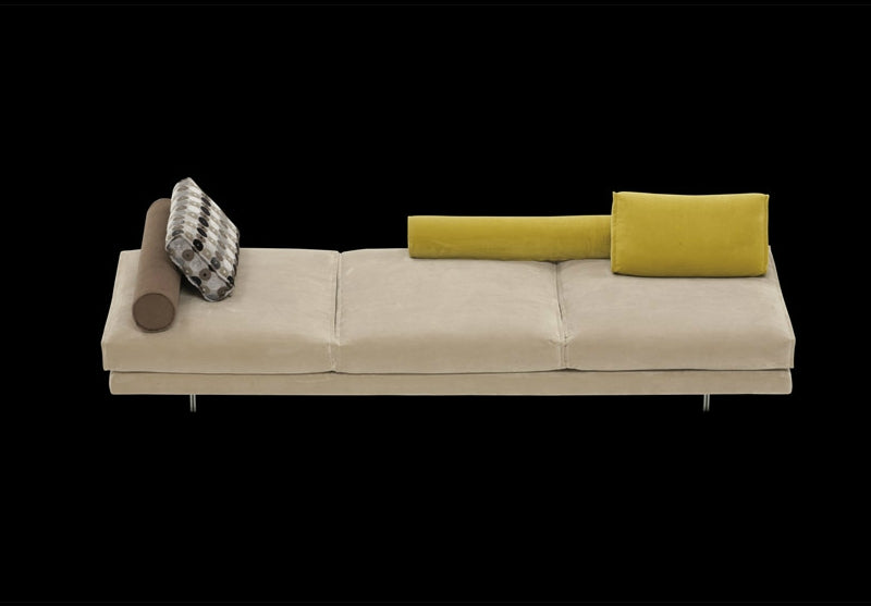 View of white Luxury modern modular sofa by Il Loft made in Italy