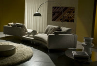 White leather modern sofa by I4Mariani for italydesign