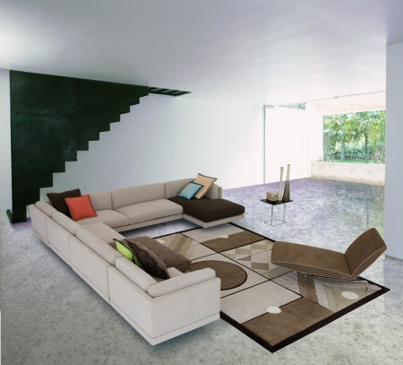 Modern Luxury sectional in a living room setting by Il Loft