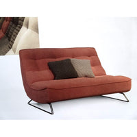 Red designer Italian sectional sofa