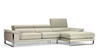 Lucca Sectional Sofa - Leather sectional with adjustable headrests