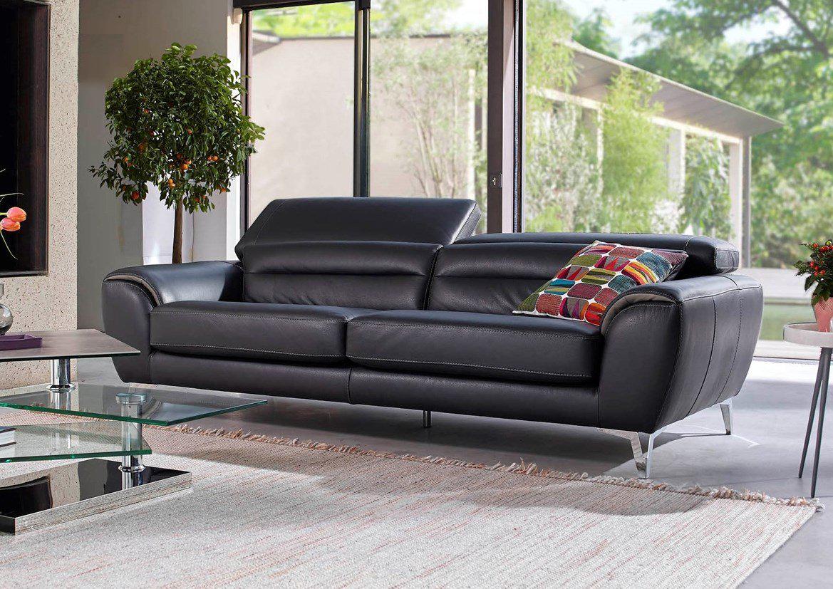 Milano Sofa - Leather sofa with adjustable backrests