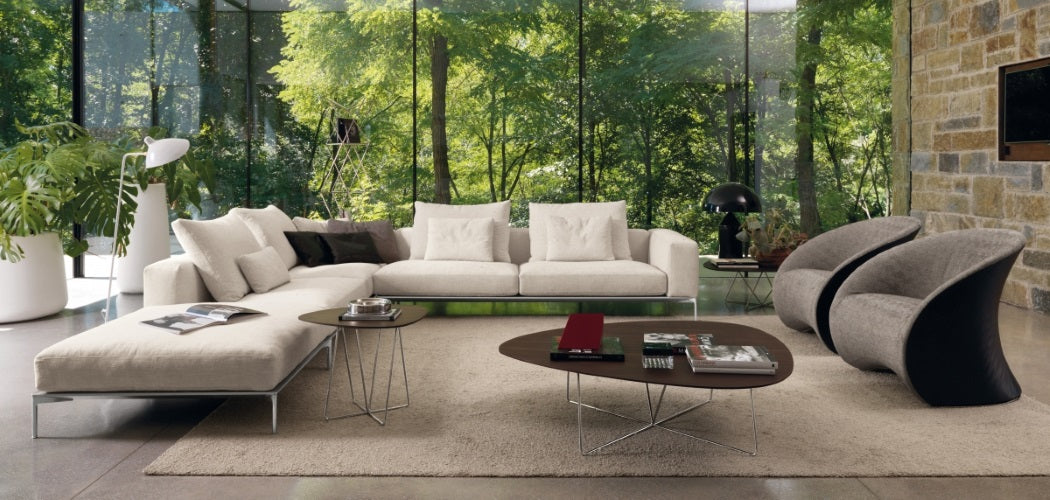 Savoye Sectional - large white sectional Italian sofa