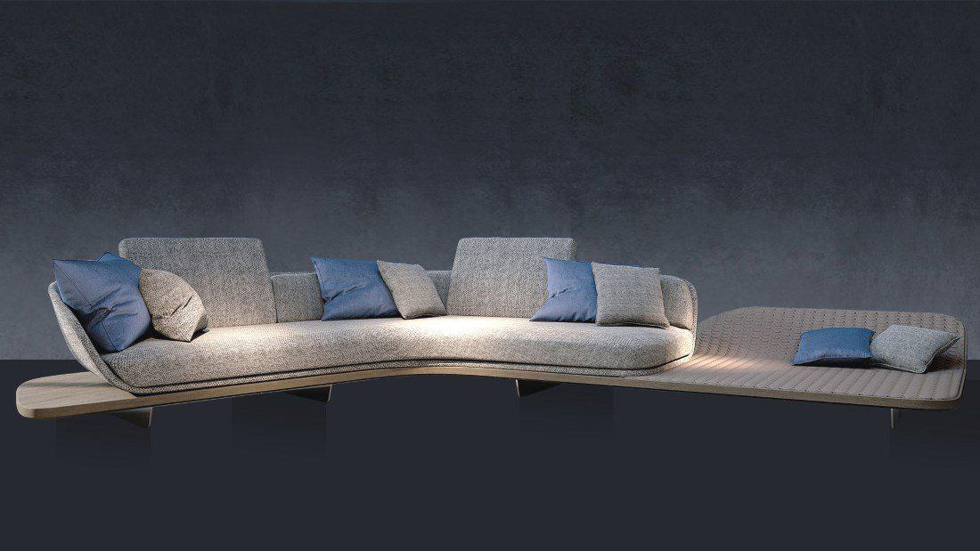 Segno Sofa Chaise Longue B - italydesign.com
