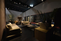Modern Italian designed room with luxury sofa designed by Giorgio Saporiti for  Il Loft made in Italy