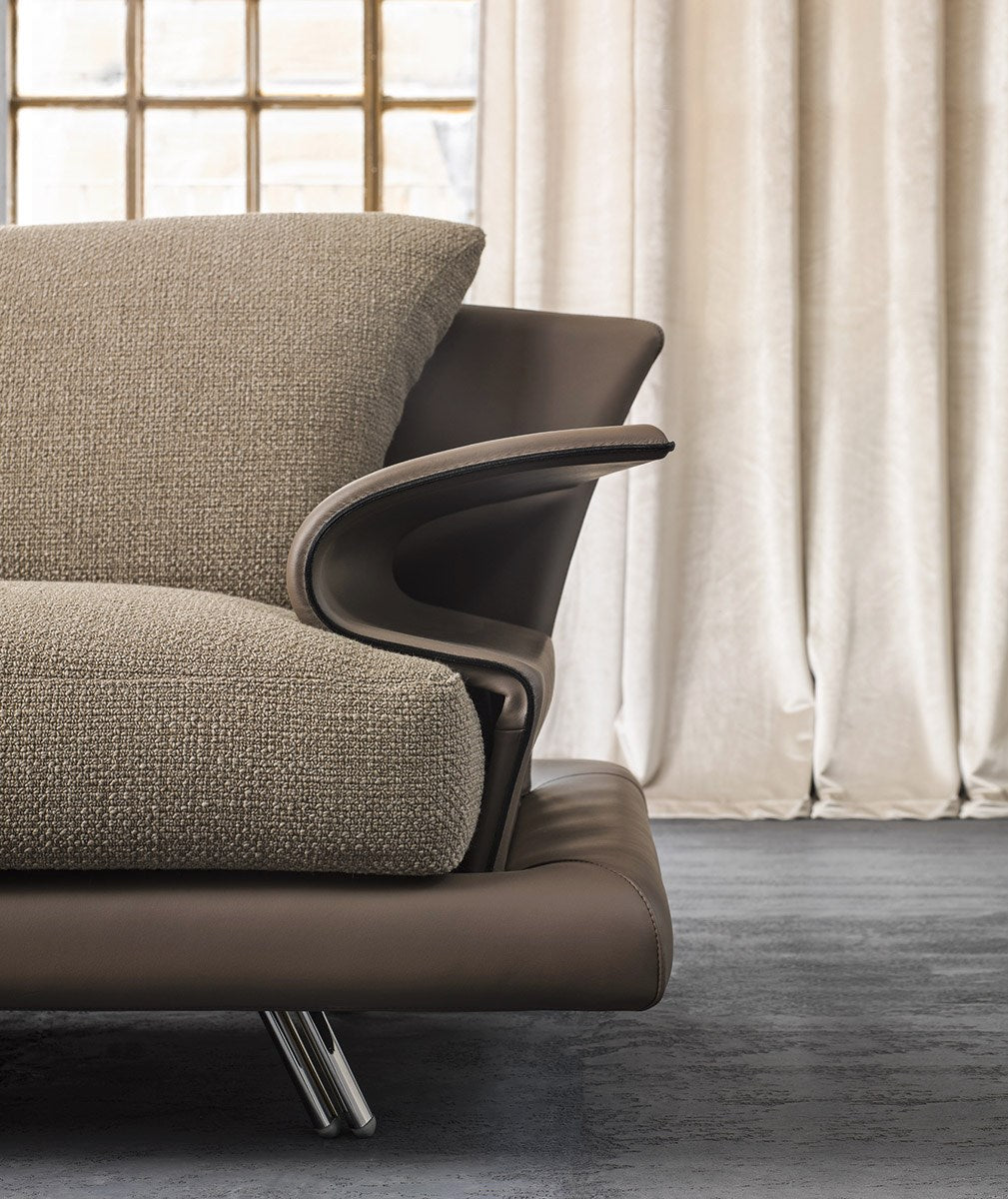 Close up view of luxury sofa made in Italy by Il Loft