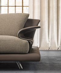 Close up view of luxury sofa made in Italy by Il Loft