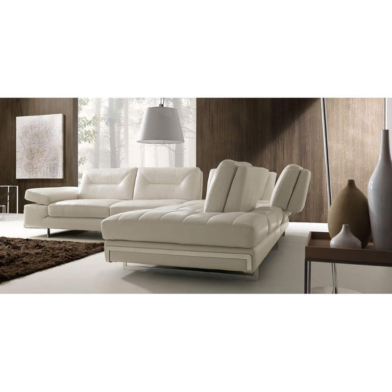 luxury Italian sofa in white leather